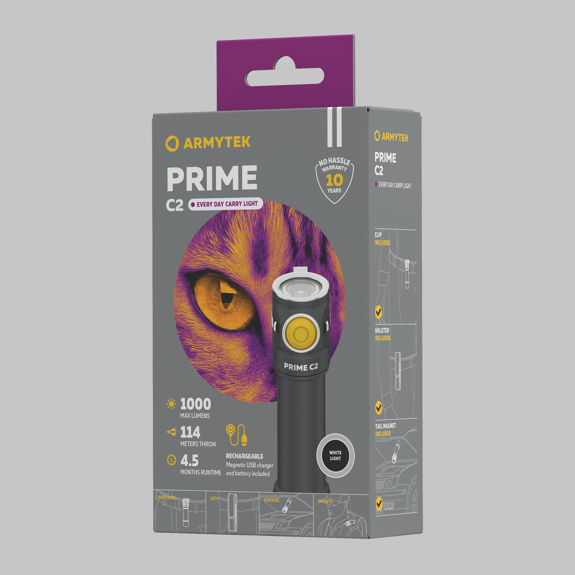 Armytek Prime C2 Magnet USB  White - фото4