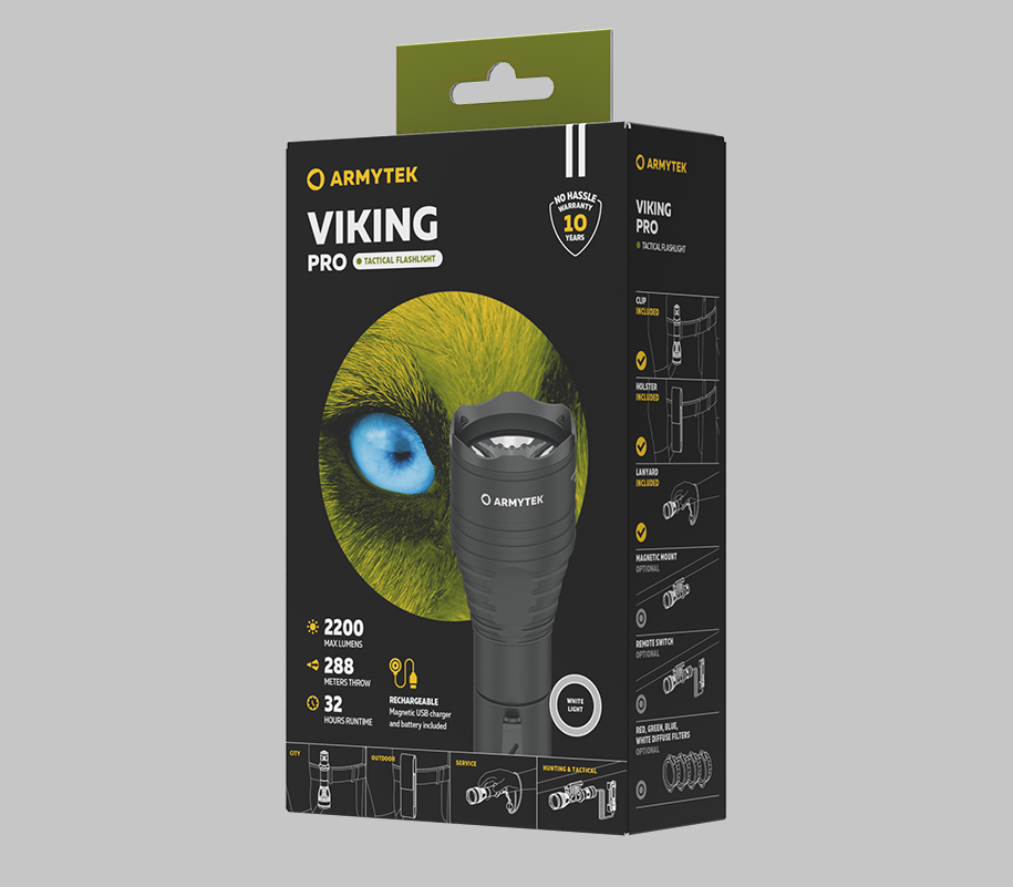 Armytek Viking Pro Magnet USB  White - фото3