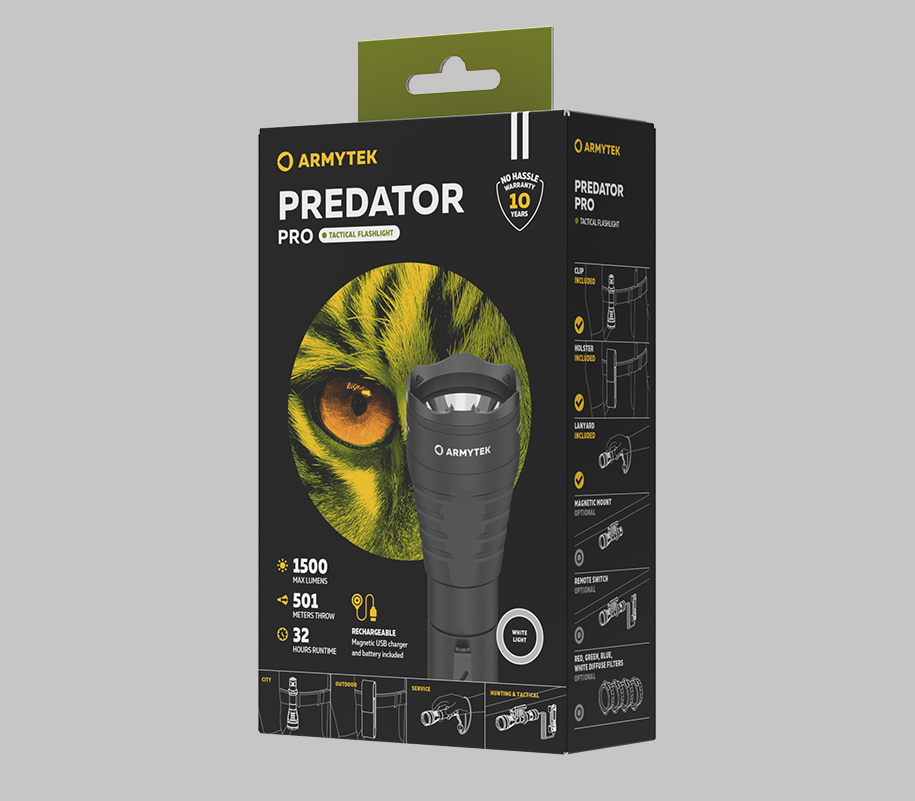 Armytek Predator Pro Magnet USB  White - фото3
