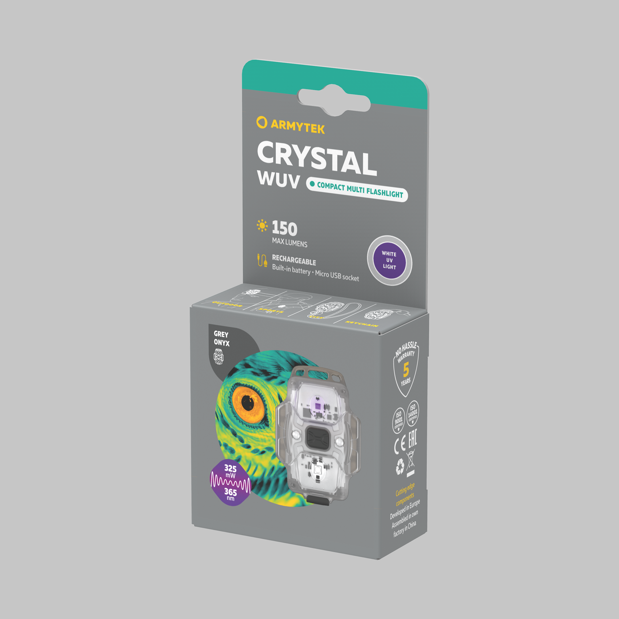 Armytek Crystal WUV (Grey Onyx) - фото4