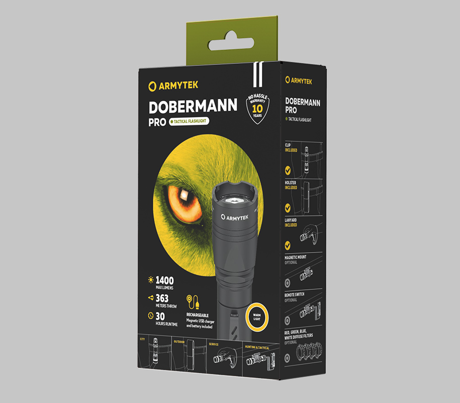 Armytek Dobermann Pro Magnet USB  Warm - фото3