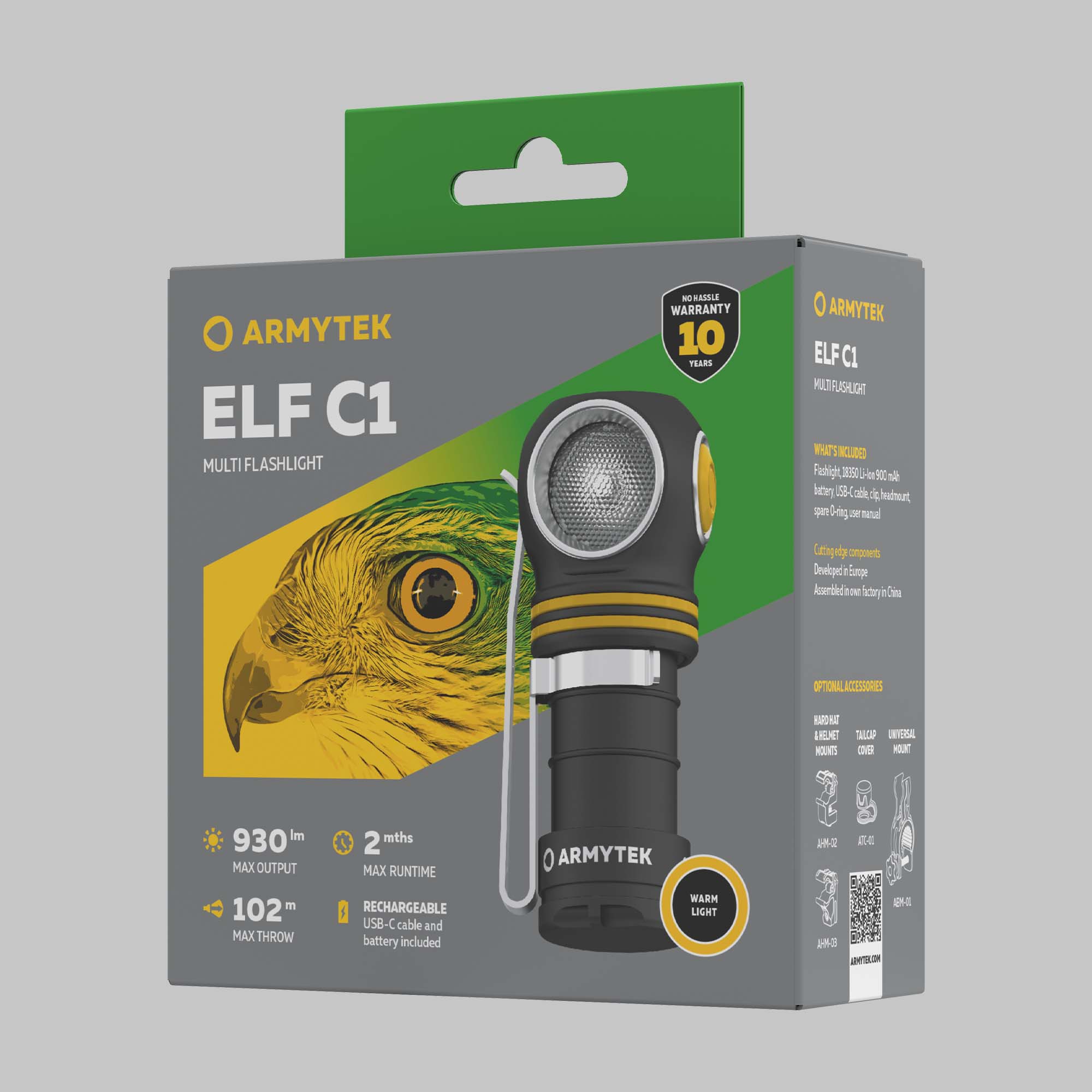 Armytek Elf C1 USB-C (Теплый свет) - фото5