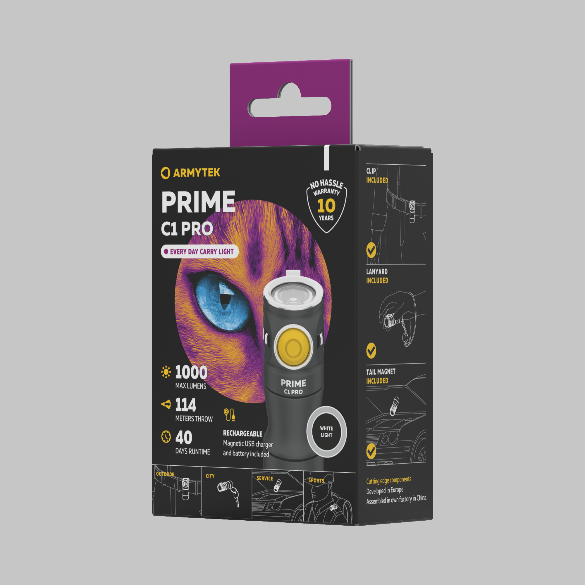 Armytek Prime C1 Pro Magnet USB  White - фото3