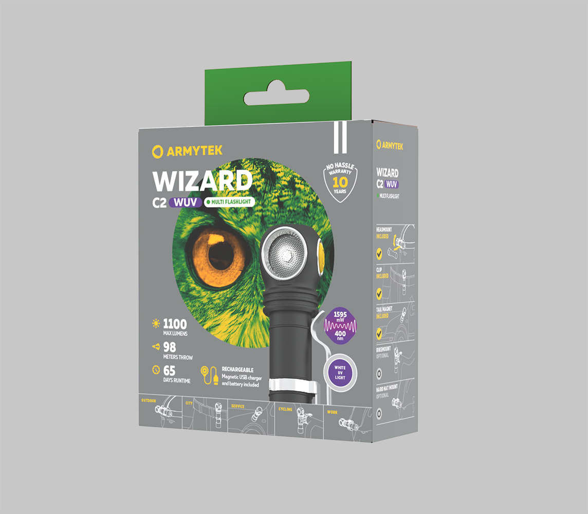 Armytek Wizard C2 WUV Magnet USB  White - фото6