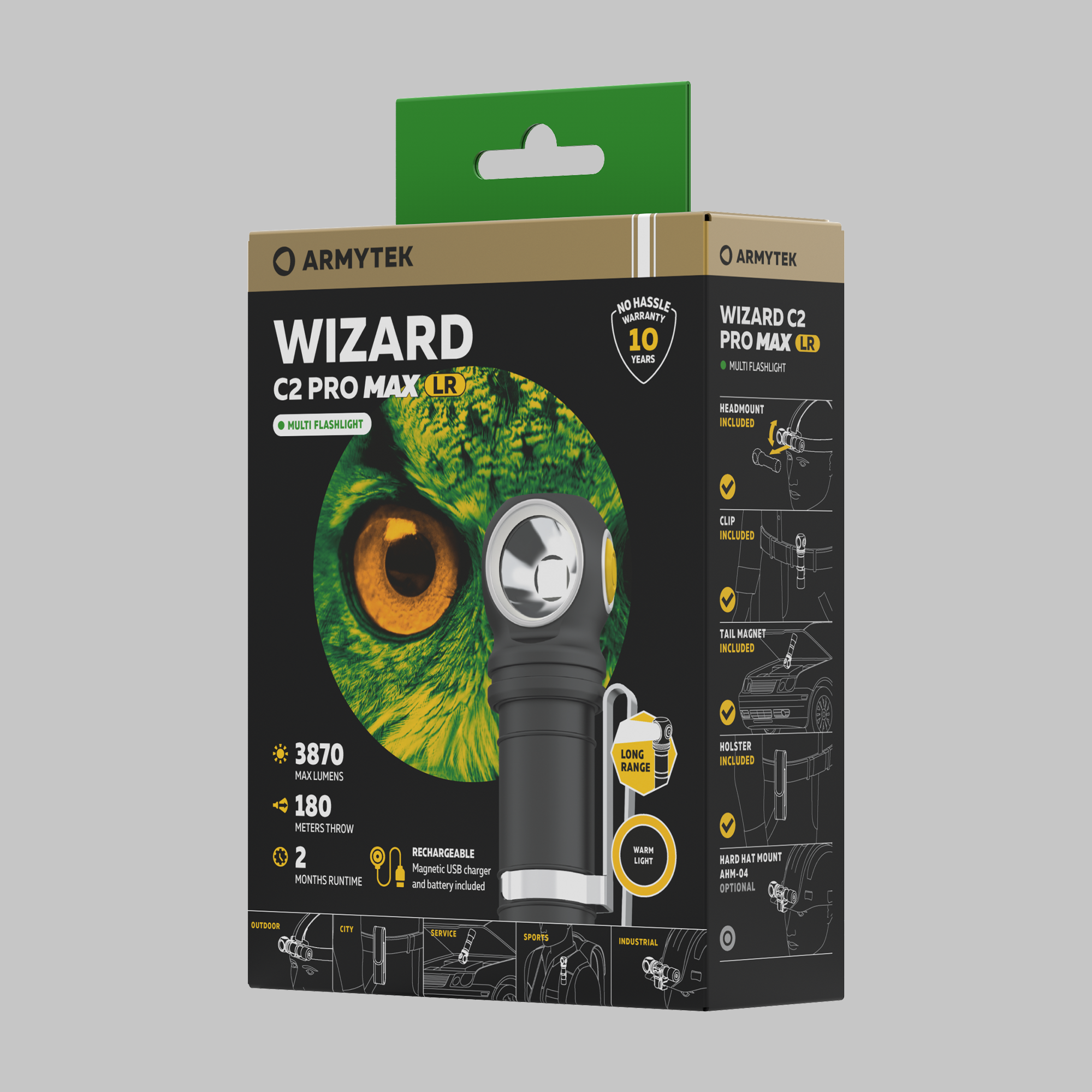 Armytek Wizard C2 Pro Max Magnet USB LR (Теплый свет) - фото5