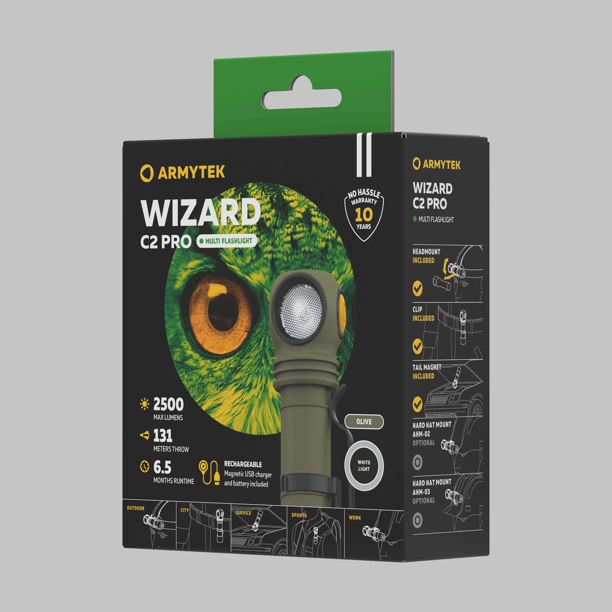 Armytek Wizard C2 Pro White Olive - фото4