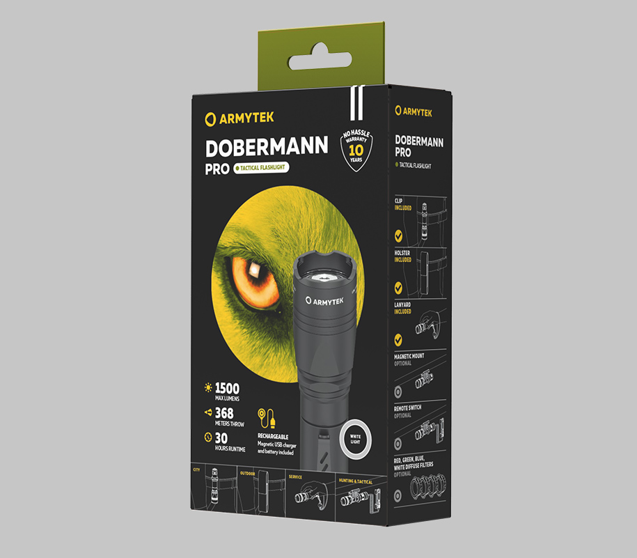 Armytek Dobermann Pro Magnet USB White - фото3